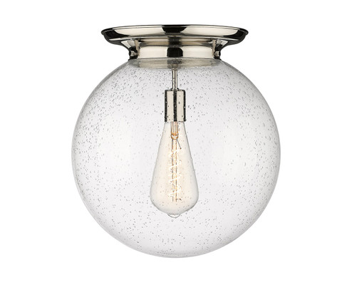 Essex One Light Flush Mount in Polished Nickel (405|221-1F-PN-G204-16)