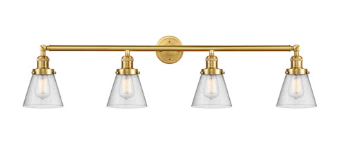 Franklin Restoration Four Light Bath Vanity in Satin Gold (405|215-SG-G64)