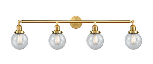 Franklin Restoration LED Bath Vanity in Satin Gold (405|215-SG-G204-6-LED)