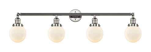 Franklin Restoration Four Light Bath Vanity in Polished Nickel (405|215-PN-G201-6)