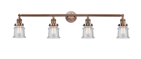 Franklin Restoration Four Light Bath Vanity in Antique Copper (405|215-AC-G184S)