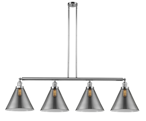 Franklin Restoration Four Light Island Pendant in Polished Chrome (405|214-PC-G43-L)