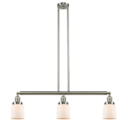 Franklin Restoration Three Light Island Pendant in Brushed Satin Nickel (405|213-SN-G51)