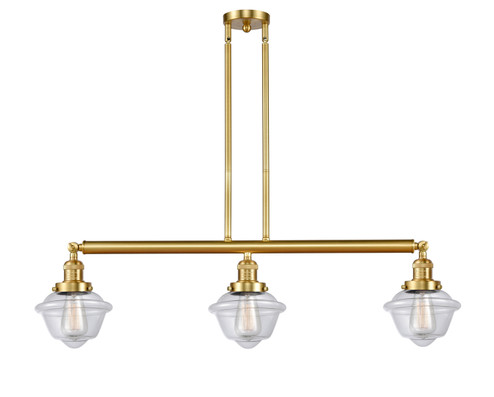 Franklin Restoration LED Island Pendant in Satin Gold (405|213-SG-G532-LED)