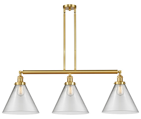 Franklin Restoration LED Island Pendant in Satin Gold (405|213-SG-G42-L-LED)