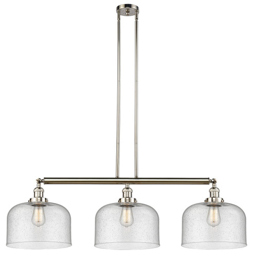 Franklin Restoration Three Light Island Pendant in Polished Nickel (405|213-PN-G74-L)