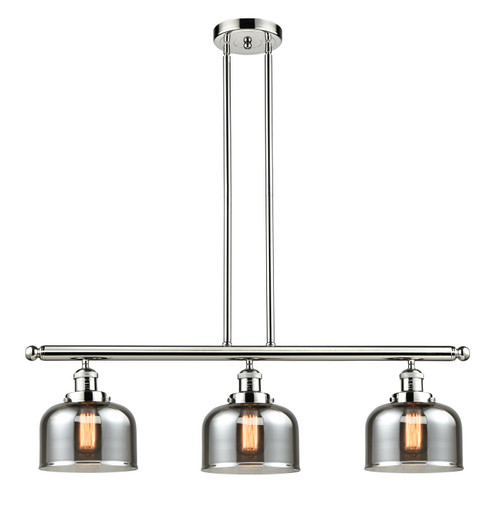 Franklin Restoration Three Light Island Pendant in Polished Nickel (405|213-PN-G73)