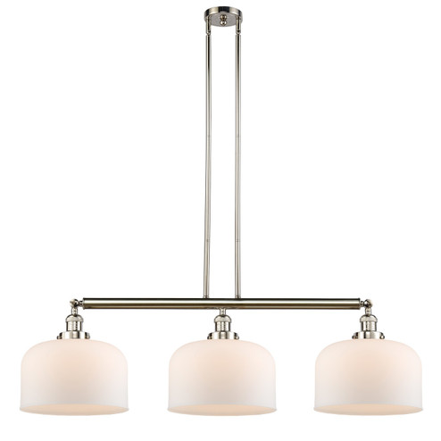 Franklin Restoration Three Light Island Pendant in Polished Nickel (405|213-PN-G71-L)