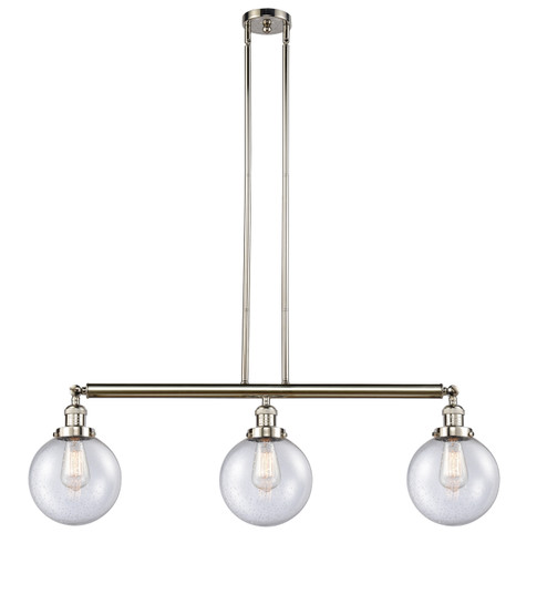 Franklin Restoration LED Island Pendant in Polished Nickel (405|213-PN-G204-8-LED)