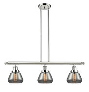 Franklin Restoration Three Light Island Pendant in Polished Nickel (405|213-PN-G173)