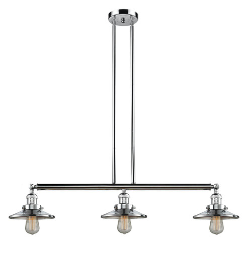 Franklin Restoration Three Light Island Pendant in Polished Chrome (405|213-PC-M7)