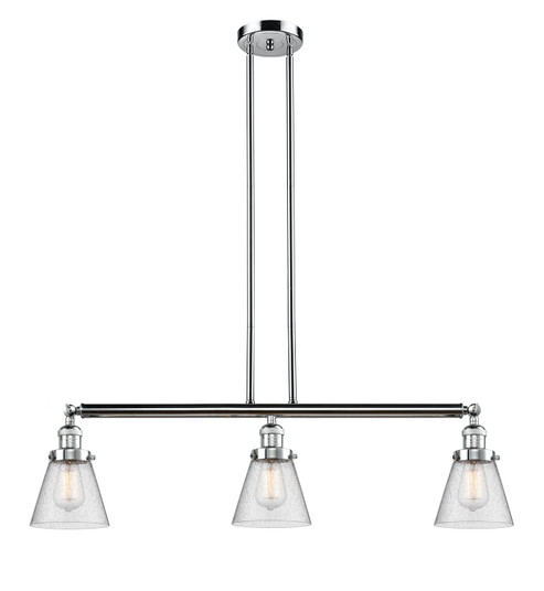 Franklin Restoration Three Light Island Pendant in Polished Chrome (405|213-PC-G64)