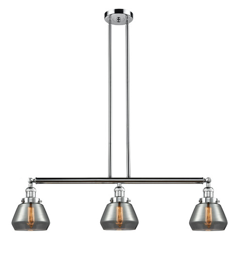 Franklin Restoration Three Light Island Pendant in Polished Chrome (405|213-PC-G173)