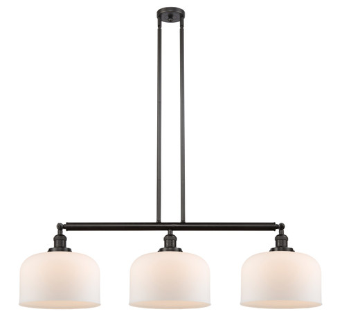 Franklin Restoration Three Light Island Pendant in Oil Rubbed Bronze (405|213-OB-G71-L)