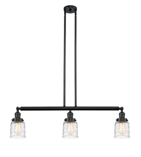 Franklin Restoration LED Island Pendant in Matte Black (405|213-BK-G513-LED)