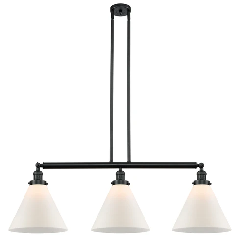 Franklin Restoration LED Island Pendant in Matte Black (405|213-BK-G41-L-LED)