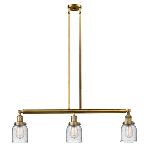 Franklin Restoration Three Light Island Pendant in Brushed Brass (405|213-BB-G54)
