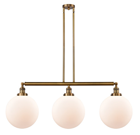 Franklin Restoration LED Island Pendant in Brushed Brass (405|213-BB-G201-12-LED)
