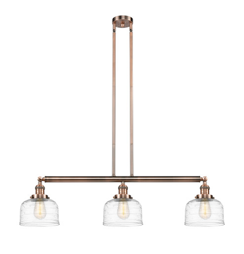 Franklin Restoration Three Light Island Pendant in Antique Copper (405|213-AC-G713)