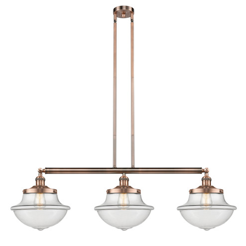 Franklin Restoration LED Island Pendant in Antique Copper (405|213-AC-G542-LED)