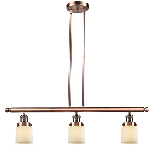 Franklin Restoration Three Light Island Pendant in Antique Copper (405|213-AC-G51)