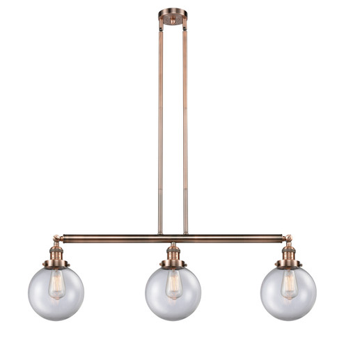 Franklin Restoration LED Island Pendant in Antique Copper (405|213-AC-G202-8-LED)