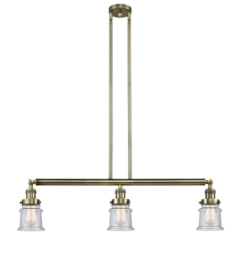 Franklin Restoration LED Island Pendant in Antique Brass (405|213-AB-G184S-LED)