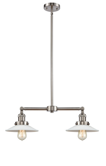 Franklin Restoration Two Light Island Pendant in Brushed Satin Nickel (405|209-SN-G1)
