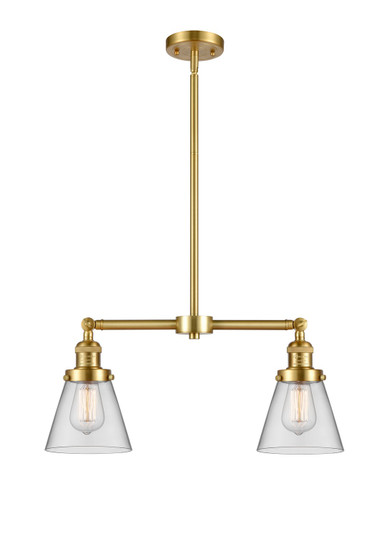 Franklin Restoration LED Island Pendant in Satin Gold (405|209-SG-G62-LED)