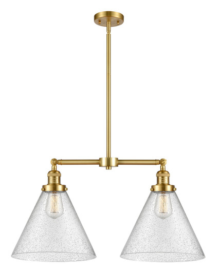 Franklin Restoration LED Island Pendant in Satin Gold (405|209-SG-G44-L-LED)