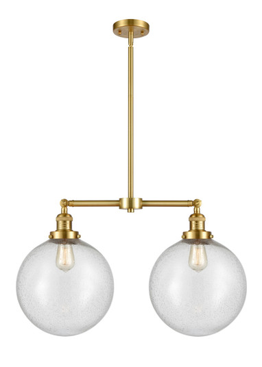 Franklin Restoration LED Island Pendant in Satin Gold (405|209-SG-G204-12-LED)