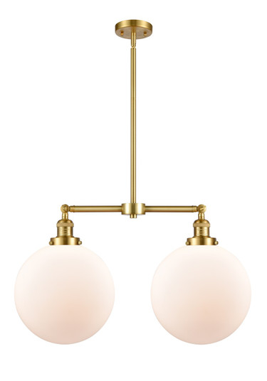 Franklin Restoration LED Island Pendant in Satin Gold (405|209-SG-G201-12-LED)
