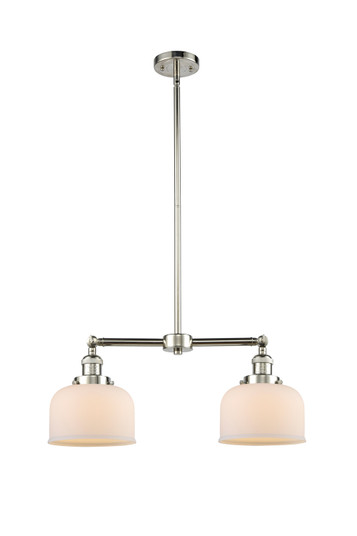 Franklin Restoration Two Light Island Pendant in Polished Nickel (405|209-PN-G71)