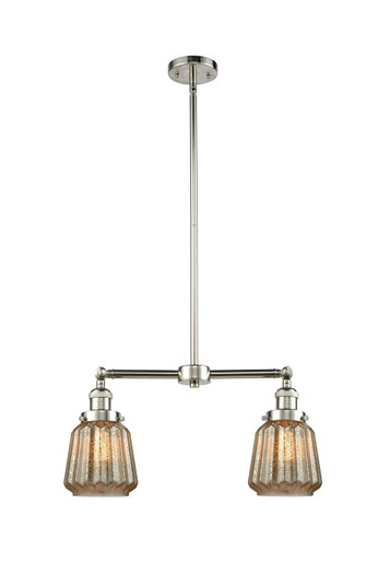 Franklin Restoration LED Island Pendant in Polished Nickel (405|209-PN-G146-LED)