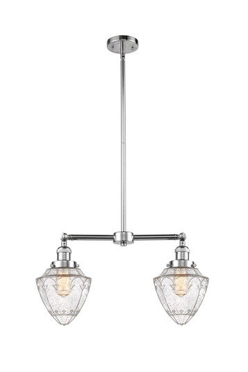 Franklin Restoration Two Light Island Pendant in Polished Chrome (405|209-PC-G664-7)