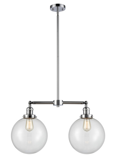 Franklin Restoration LED Island Pendant in Polished Chrome (405|209-PC-G202-10-LED)