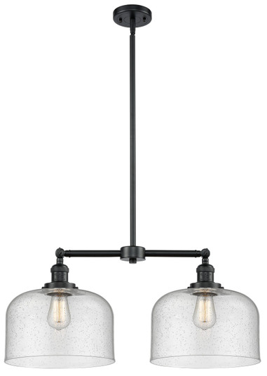 Franklin Restoration Two Light Island Pendant in Oil Rubbed Bronze (405|209-OB-G74-L)