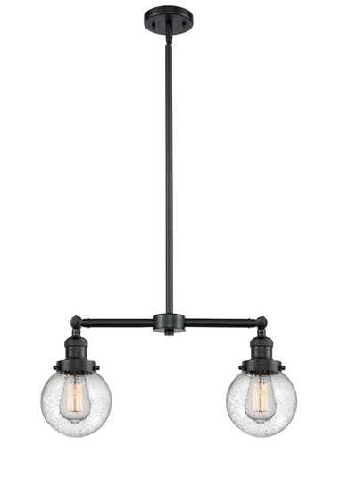 Franklin Restoration LED Island Pendant in Oil Rubbed Bronze (405|209-OB-G204-6-LED)