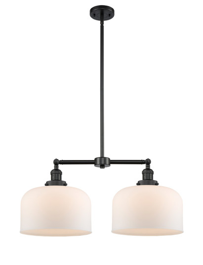 Franklin Restoration LED Island Pendant in Matte Black (405|209-BK-G71-L-LED)