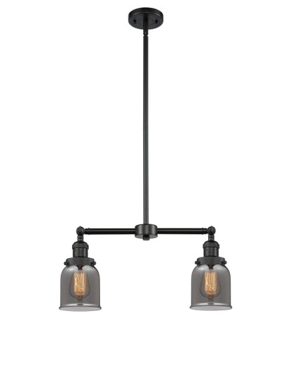 Franklin Restoration Two Light Island Pendant in Matte Black (405|209-BK-G53)