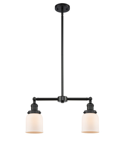 Franklin Restoration Two Light Island Pendant in Matte Black (405|209-BK-G51)