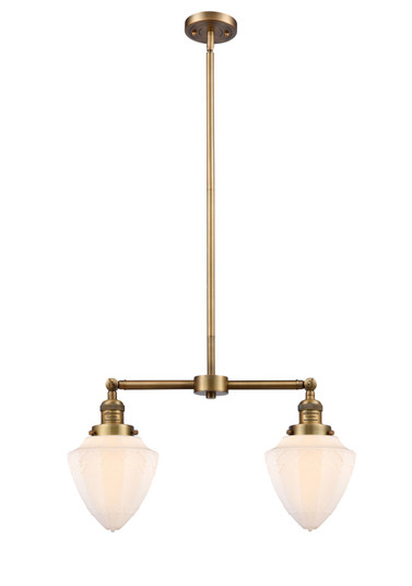 Franklin Restoration LED Island Pendant in Brushed Brass (405|209-BB-G661-7-LED)