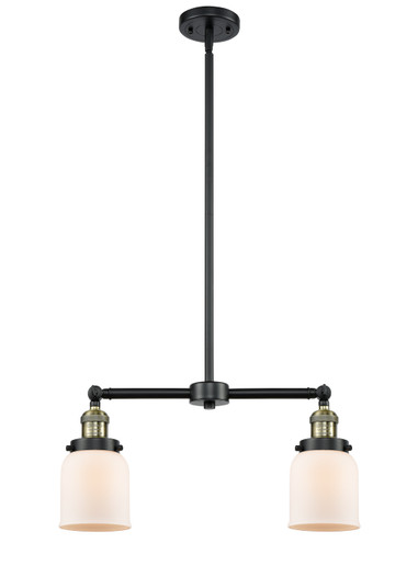 Franklin Restoration Two Light Island Pendant in Black Antique Brass (405|209-BAB-G51)