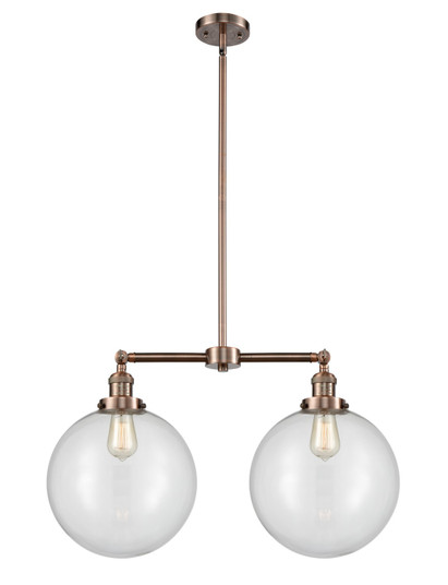 Franklin Restoration LED Island Pendant in Antique Copper (405|209-AC-G202-12-LED)