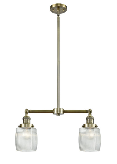 Franklin Restoration LED Island Pendant in Antique Brass (405|209-AB-G302-LED)