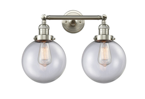 Franklin Restoration LED Bath Vanity in Brushed Satin Nickel (405|208-SN-G202-8-LED)