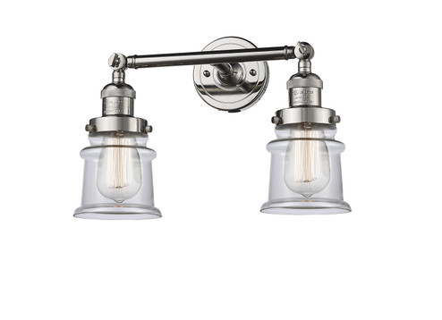 Franklin Restoration Two Light Bath Vanity in Polished Nickel (405|208-PN-G182S)