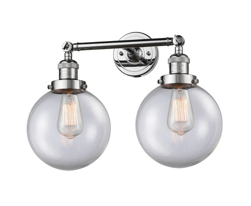 Franklin Restoration LED Bath Vanity in Polished Chrome (405|208-PC-G202-8-LED)