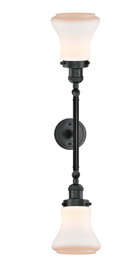 Franklin Restoration LED Bath Vanity in Matte Black (405|208L-BK-G191-LED)