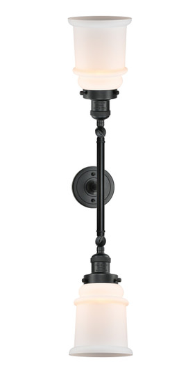 Franklin Restoration LED Bath Vanity in Matte Black (405|208L-BK-G181-LED)